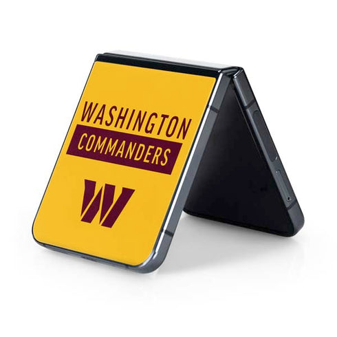 NFL Washington Commanders Yellow Galaxy Z Flip5 5G Skin