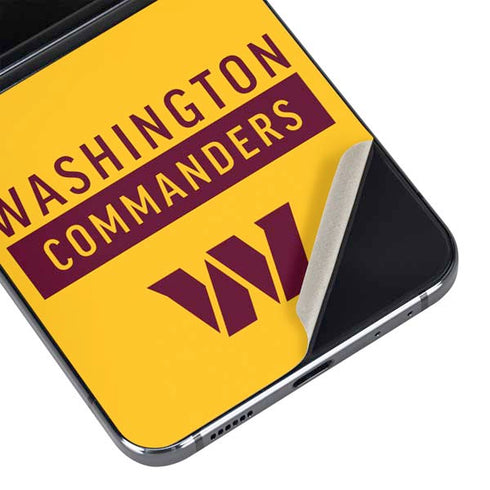 NFL Washington Commanders Yellow Galaxy Z Flip5 5G Skin