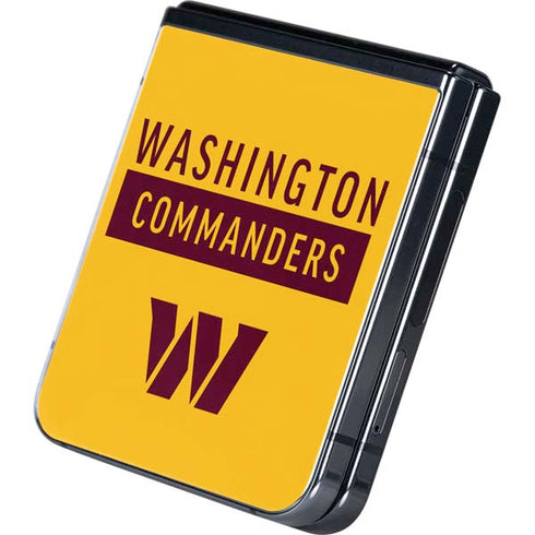 NFL Washington Commanders Yellow Galaxy Z Flip5 5G Skin