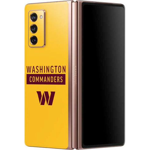 NFL Washington Commanders Yellow Galaxy Z Fold2 5G Skin