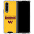 NFL Washington Commanders Yellow Galaxy Z Fold4 5G Clear Case