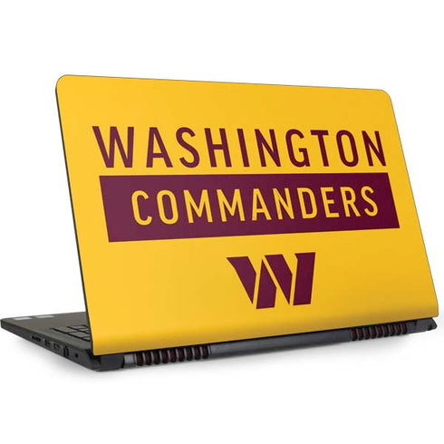 NFL Washington Commanders Yellow Dell Inspiron Skin