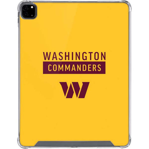 NFL Washington Commanders Yellow iPad Pro 12.9in (2020) Clear Case