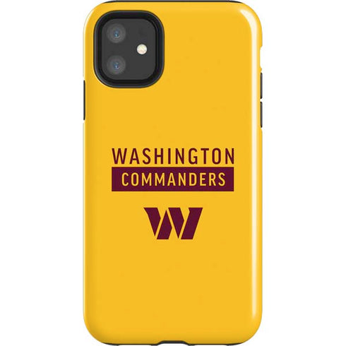 NFL Washington Commanders Yellow iPhone 11 Impact Case