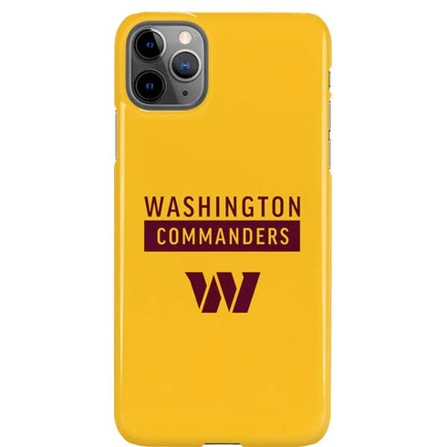 NFL Washington Commanders Yellow iPhone 11 Pro Max Lite Case
