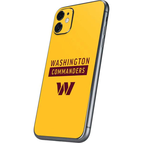 NFL Washington Commanders Yellow iPhone 11 Skin