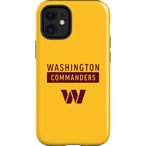 NFL Washington Commanders Yellow iPhone 12 Mini Impact Case