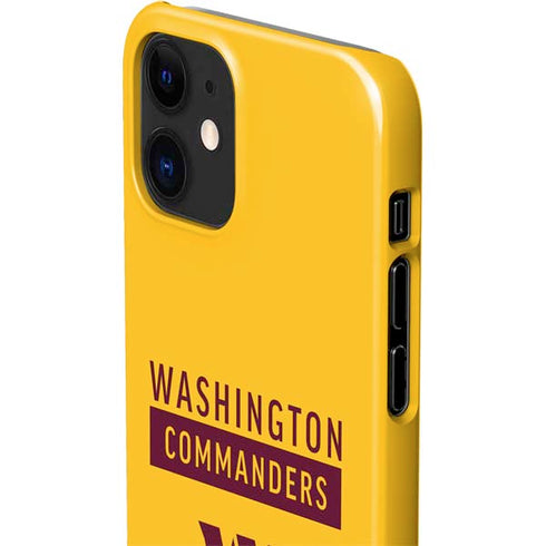 NFL Washington Commanders Yellow iPhone 12 Mini Lite Case
