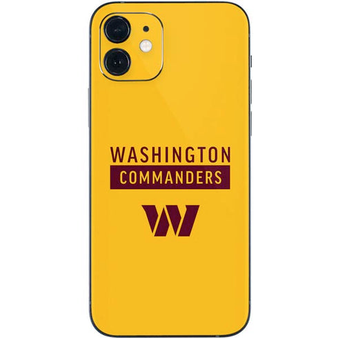 NFL Washington Commanders Yellow iPhone 12 Mini Skin