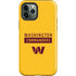 NFL Washington Commanders Yellow iPhone 12 Pro Impact Case