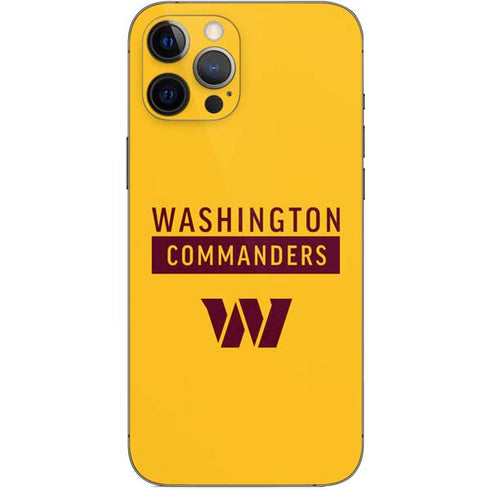 NFL Washington Commanders Yellow iPhone 12 Pro Max Skin