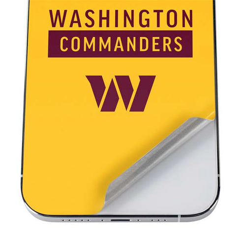 NFL Washington Commanders Yellow iPhone 12 Pro Max Skin