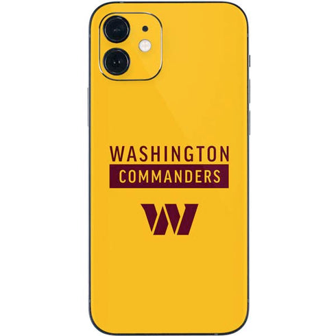 NFL Washington Commanders Yellow iPhone 12 Skin
