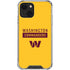 NFL Washington Commanders Yellow iPhone 13 Mini Clear Case