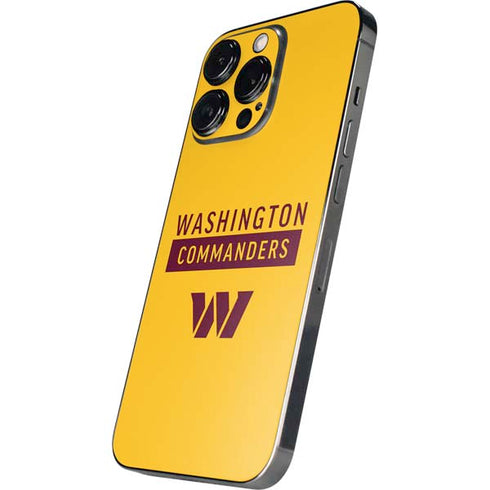 NFL Washington Commanders Yellow iPhone 13 Pro Max Skin