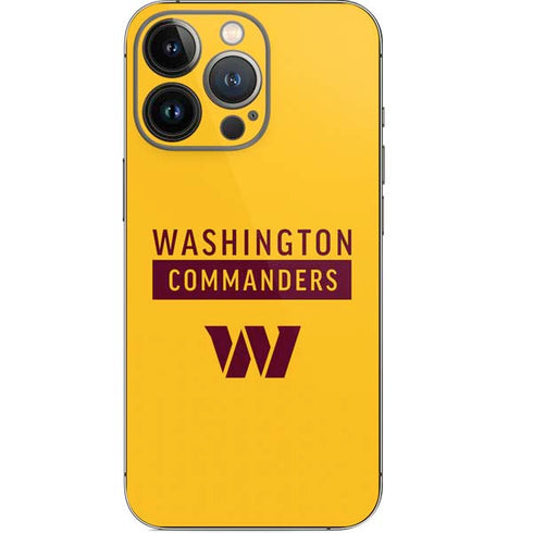 NFL Washington Commanders Yellow iPhone 13 Pro Skin