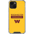 NFL Washington Commanders Yellow iPhone 14 Clear Case