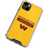 NFL Washington Commanders Yellow iPhone 14 Clear Case