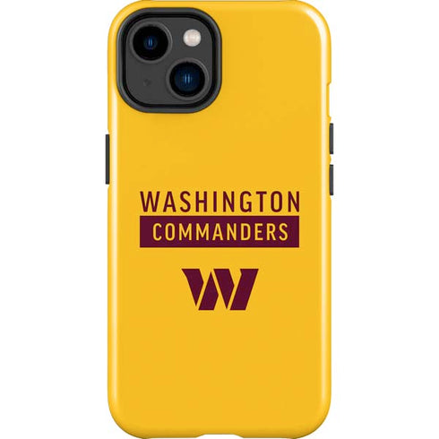NFL Washington Commanders Yellow iPhone 15 Plus Impact Case