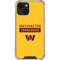 NFL Washington Commanders Yellow iPhone 14 Plus Clear Case