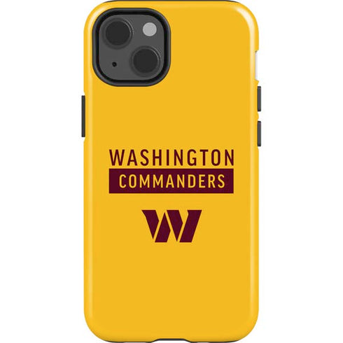 NFL Washington Commanders Yellow iPhone 15 Impact Case