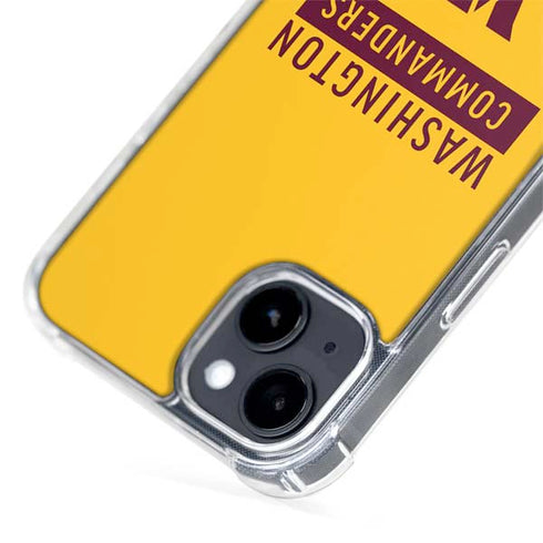 NFL Washington Commanders Yellow iPhone 15 Plus MagSafe Case