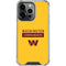 NFL Washington Commanders Yellow iPhone 14 Pro Clear Case