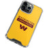 NFL Washington Commanders Yellow iPhone 15 Pro Clear Case