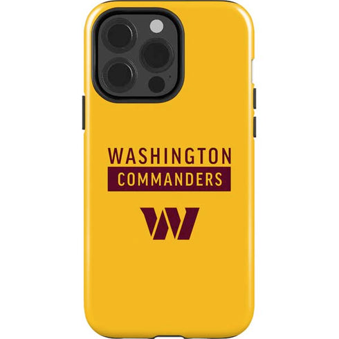 NFL Washington Commanders Yellow iPhone 15 Pro Impact Case
