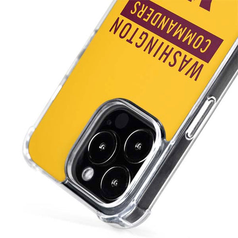 NFL Washington Commanders Yellow iPhone 15 Pro MagSafe Case