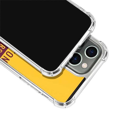 NFL Washington Commanders Yellow iPhone 15 Pro Max Clear Case