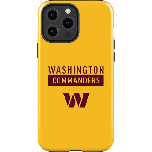 NFL Washington Commanders Yellow iPhone 15 Pro Max Impact Case