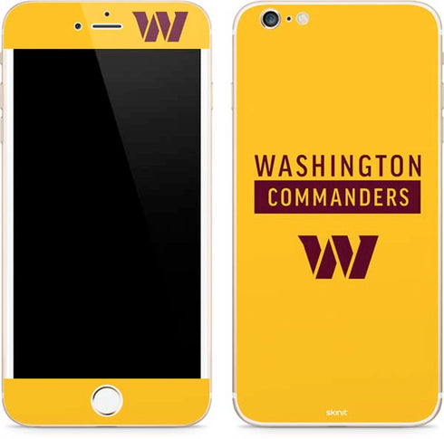 NFL Washington Commanders Yellow iPhone 6/6s Plus Skin