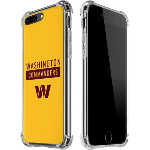 NFL Washington Commanders Yellow iPhone 7/8 Plus Clear Case