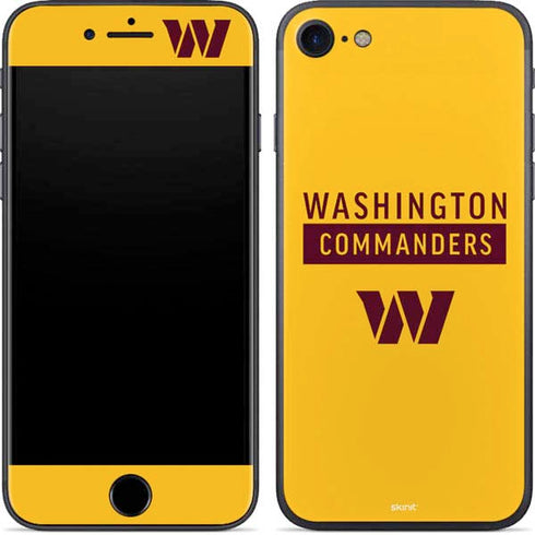 NFL Washington Commanders Yellow iPhone 7 Skin
