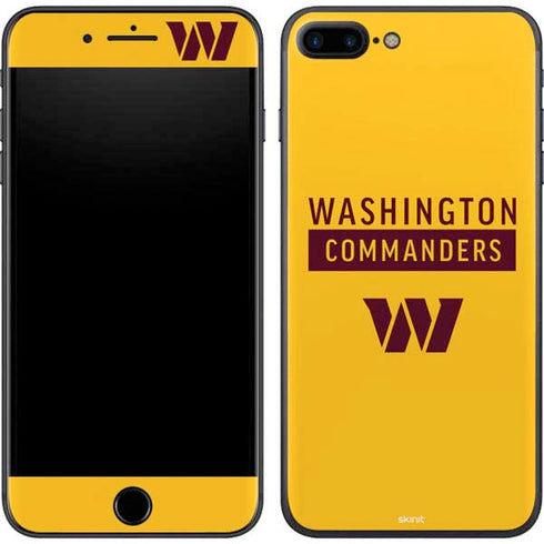 NFL Washington Commanders Yellow iPhone 8 Plus Skin
