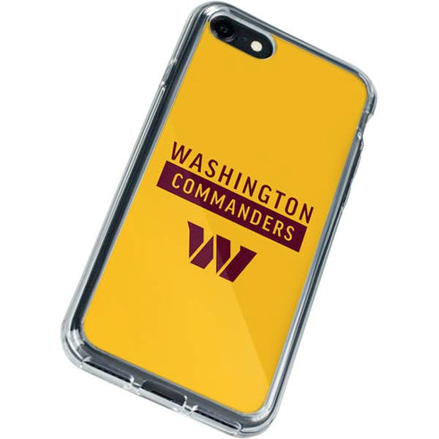 NFL Washington Commanders Yellow iPhone SE (2nd & 3rd Gen) Clear Case