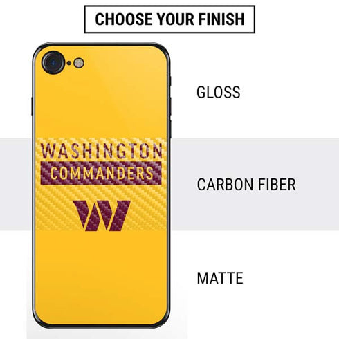NFL Washington Commanders Yellow iPhone SE (2nd & 3rd Gen) Skin