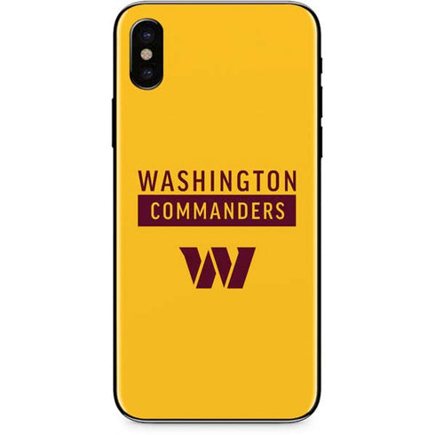 NFL Washington Commanders Yellow iPhone XS Max Skin