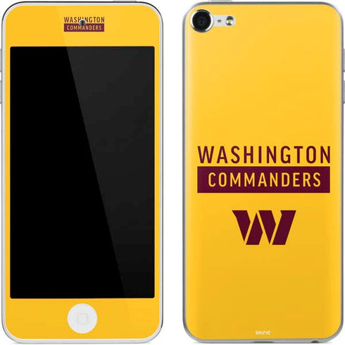 NFL Washington Commanders Yellow Apple iPod Skin