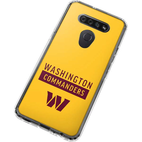 NFL Washington Commanders Yellow LG K51/Q51 Clear Case