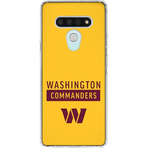 NFL Washington Commanders Yellow LG Stylo 6 Clear Case