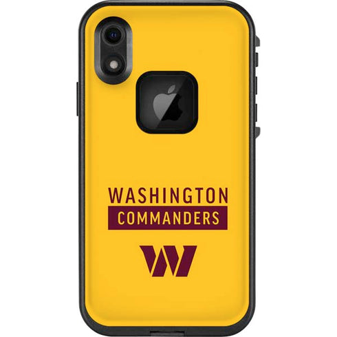 NFL Washington Commanders Yellow LifeProof Fre iPhone Skin