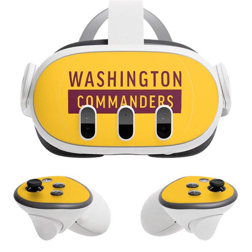 NFL Washington Commanders Yellow Meta Quest 3 Skin