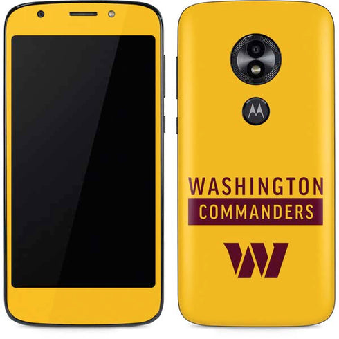 NFL Washington Commanders Yellow Moto E5 Play Skin