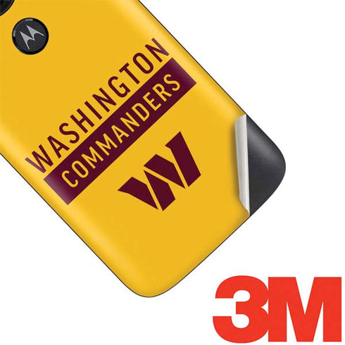 NFL Washington Commanders Yellow Moto E5 Play Skin