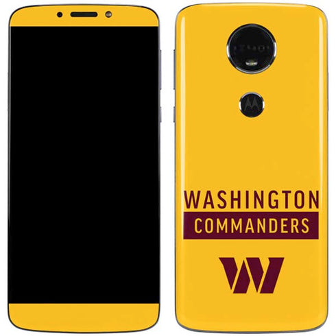 NFL Washington Commanders Yellow Moto E5 Plus Skin