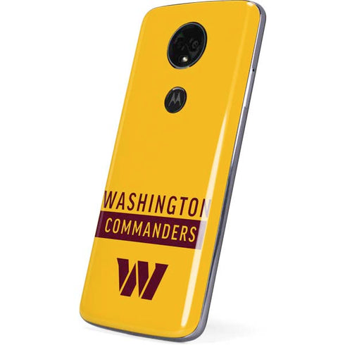 NFL Washington Commanders Yellow Moto E5 Plus Skin
