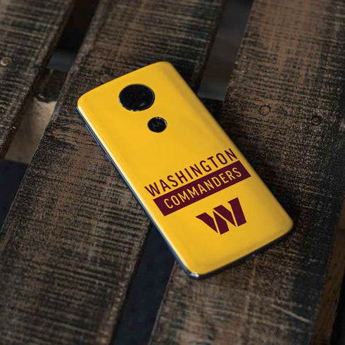 NFL Washington Commanders Yellow Moto E5 Plus Skin