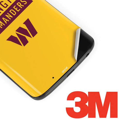 NFL Washington Commanders Yellow Moto G6 Skin